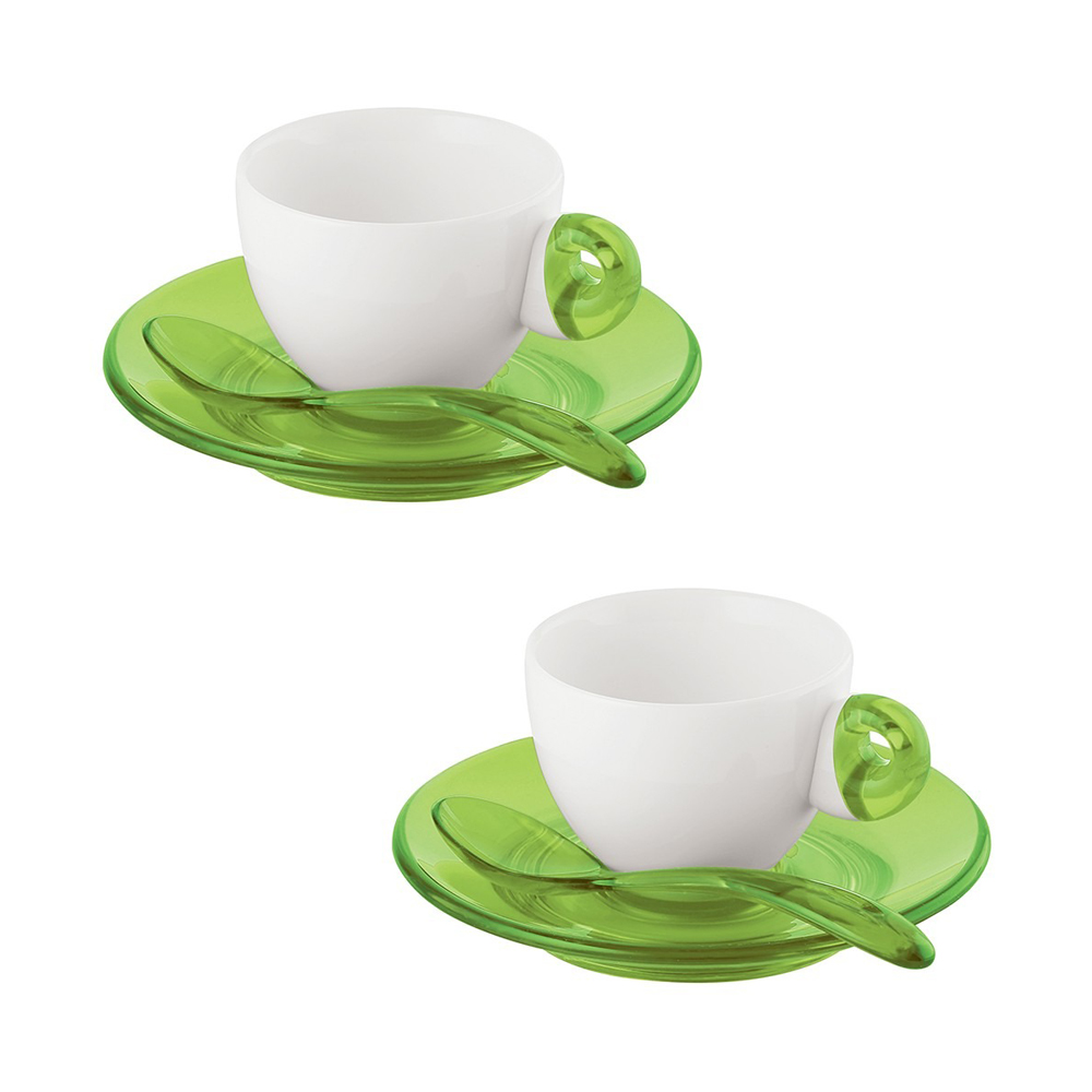 Imagen de Juego de 2 Tazas Art & Café Verde GUZ 223 20144 Guzzini