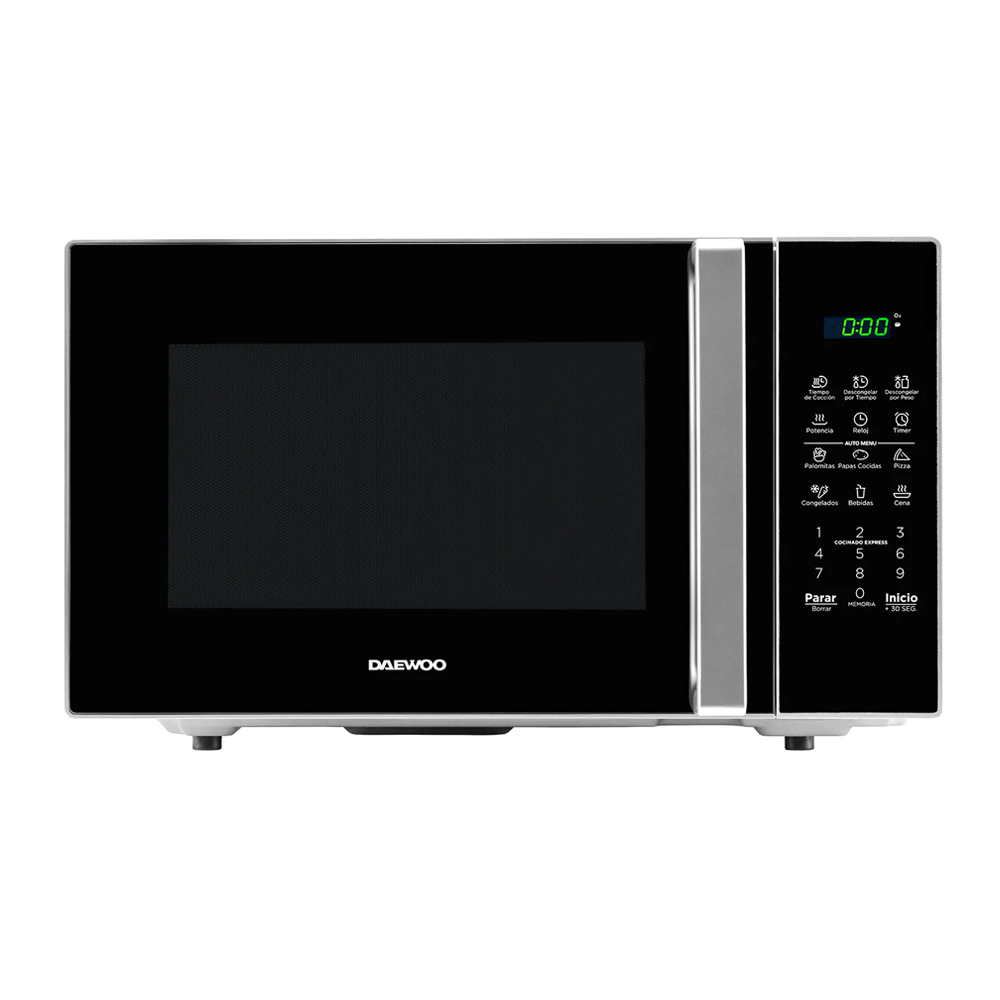 Imagen de Horno de Microondas Daewoo DMDXX11S2BW 1.1" Puerta Negra y Caja Blanca