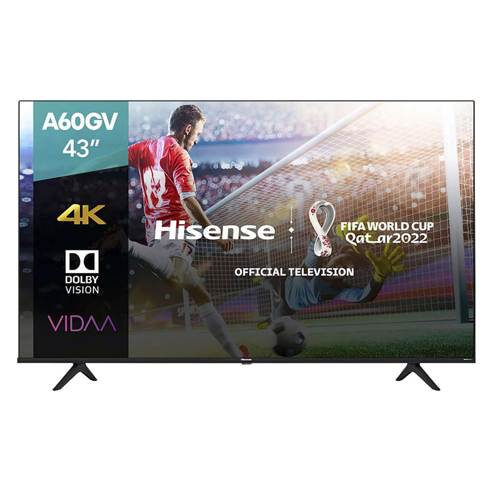 Imagen de Televisor Hisense  Mod. 43A60Gv 4K Smart Vidaa (Hae 4 Pzas)