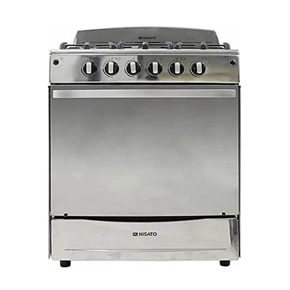 Imagen de Estufa 30" MNE-3064RELHFX Color Silver, 6 Quemadores, Inox Marca Nisato