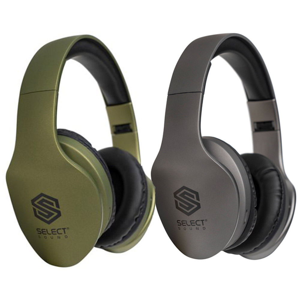 Imagen de Audifonos Select Sound BTH025 Bt Inalámbricos verde y gris 