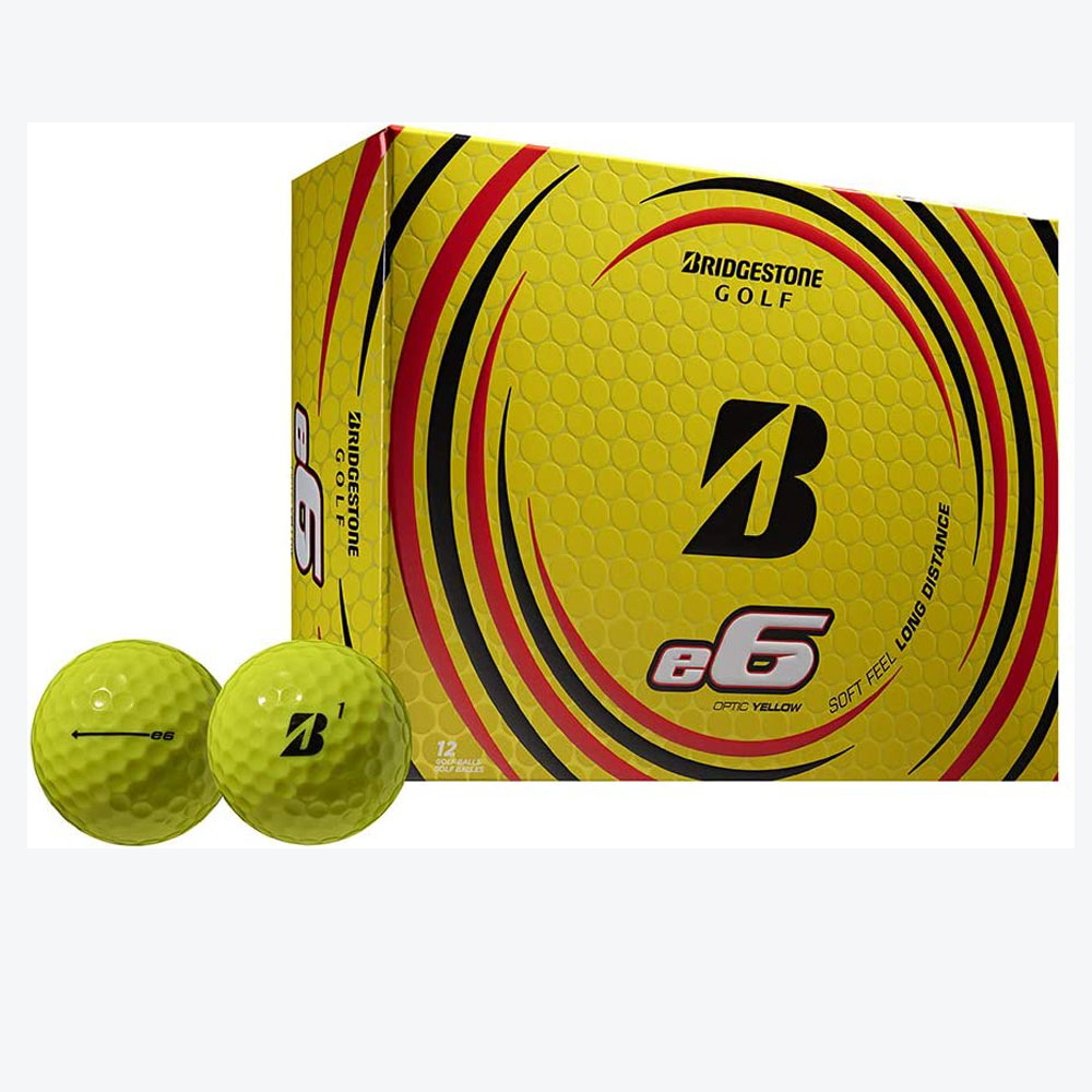 Imagen de Docena de Pelotas de golf Bridgestone E6 Color Amarillo